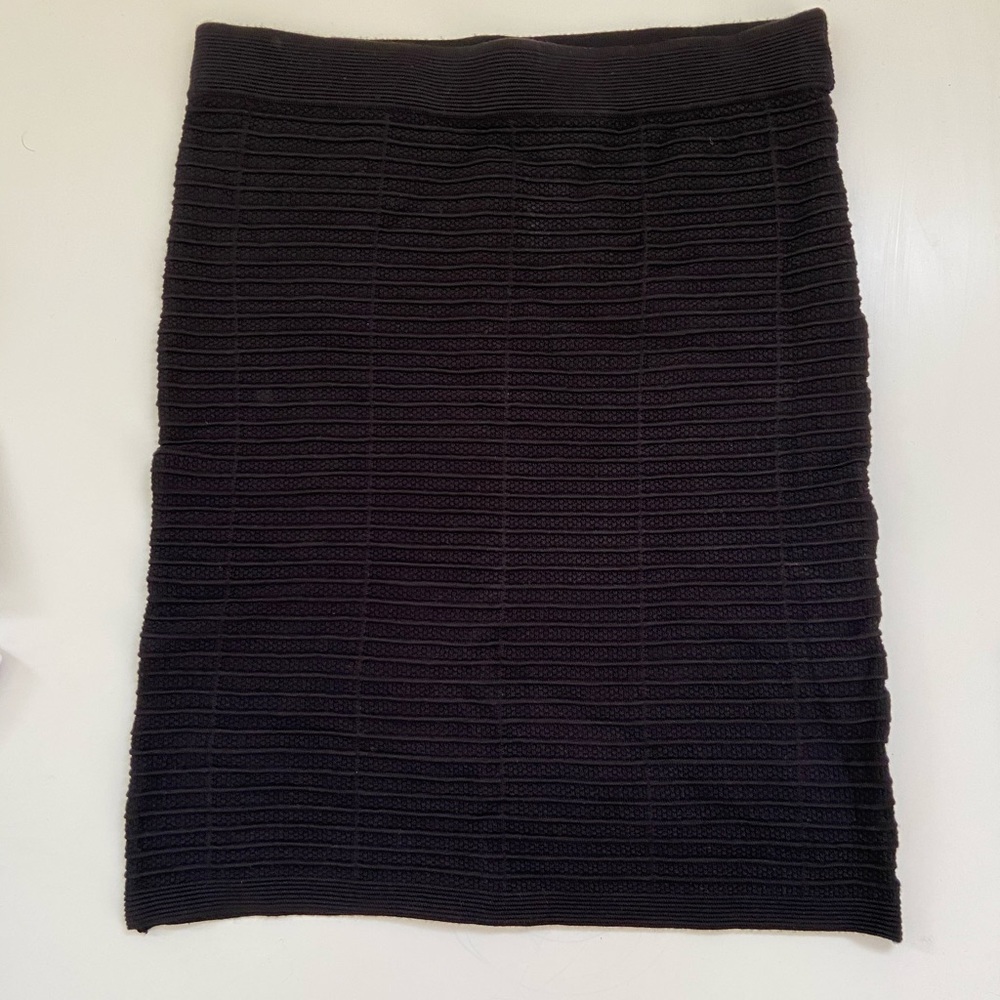 Black Stretchy Pencil/Tube skirt | Small Petite